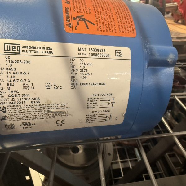 Weg E06C12A2EB5G 1HP 115/208-230V 56J