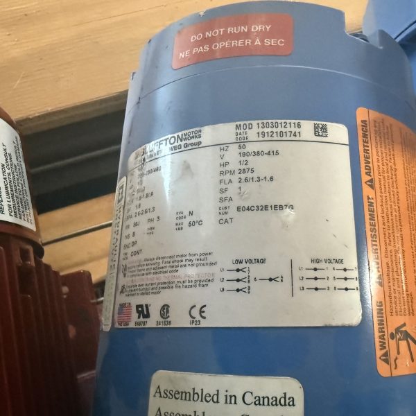 Weg E04C32E1EB7G 1/2 HP Pump Motor