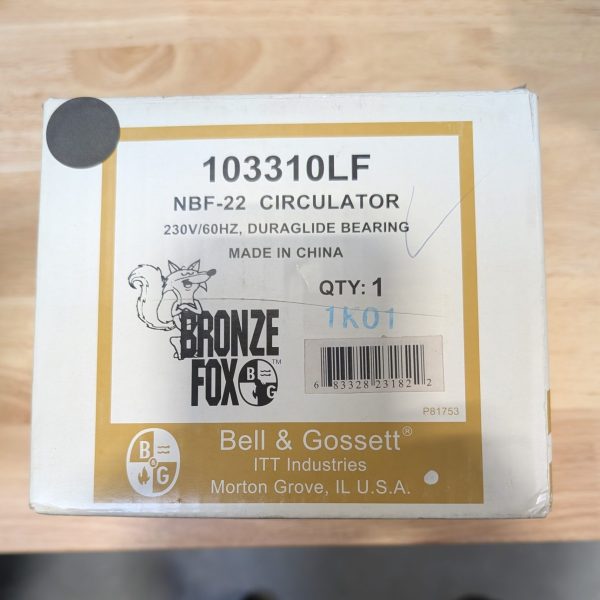 103310LF BSTR NBF-22 1/25HP 208/230V Bronze