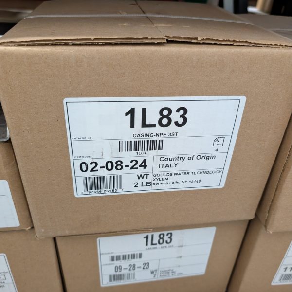 1L83 GOULDS CASING W/PLUGS NPE 3ST