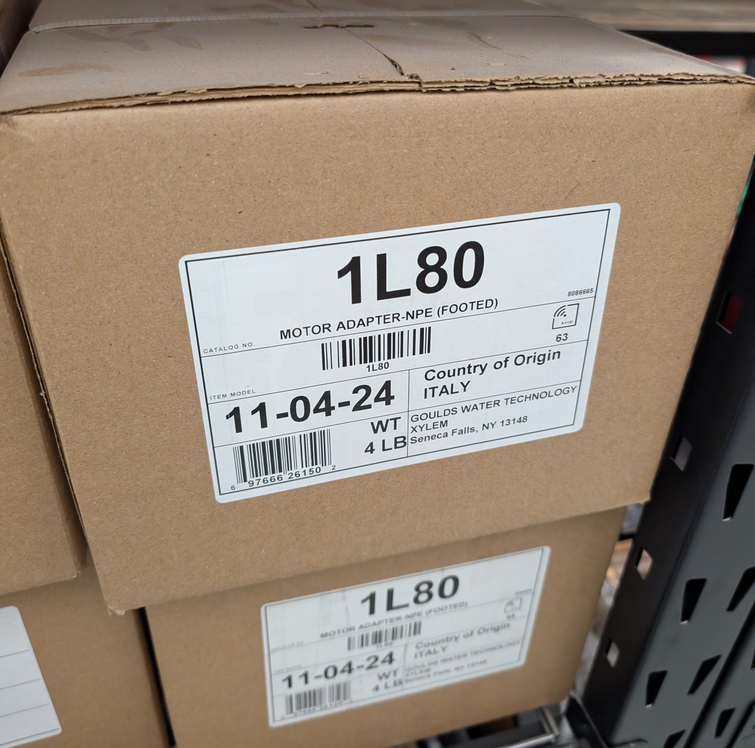 1L80 Goulds NPE Motor adapter with foot