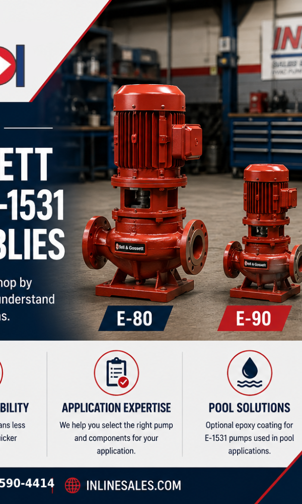 Built in Our Shop Bell Gossett E 80 E 90 E 1531 Pump Assemblies 600x1000
